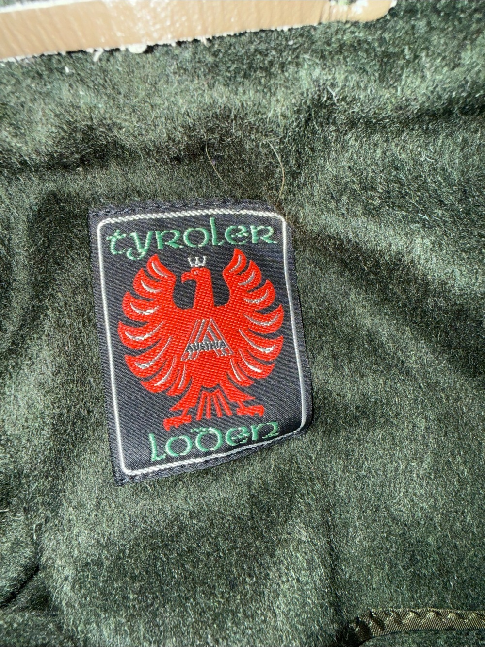 Tyroler Loden Wool Cape Poncho Size 46 Green Detachable Hood Austrian Alpine Coa - Picture 9 of 9
